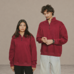 Maroon Quarter Zipper