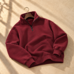 Maroon Quarter Zipper - Image 2