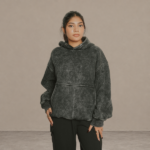 Acid Wash Black Hoodie - Image 3