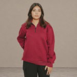Maroon Quarter Zipper - Image 3